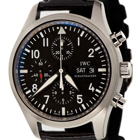 iwc flieger chrono referenza 3717.01 del 2008|IWC Pilot's Watch Chronograph • IW3717.